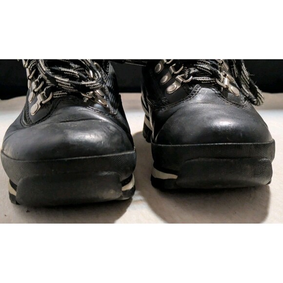 Timberland Euro Hiker Hiking Black Boots Women's Size 7.5M Leather 95305  7422 - Picture 3 of 9